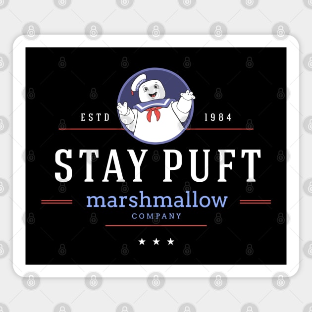 Stay Puft Marshmallow Company - modern vintage logo Magnet by BodinStreet